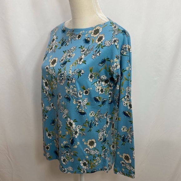 J.Jill Luxe Supima Relaxed Boat Neck Tee - Picture 2 of 7